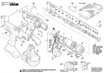 Bosch 0 602 491 443 BT-EXACT 8 Cordless Screw Driver Spare Parts
